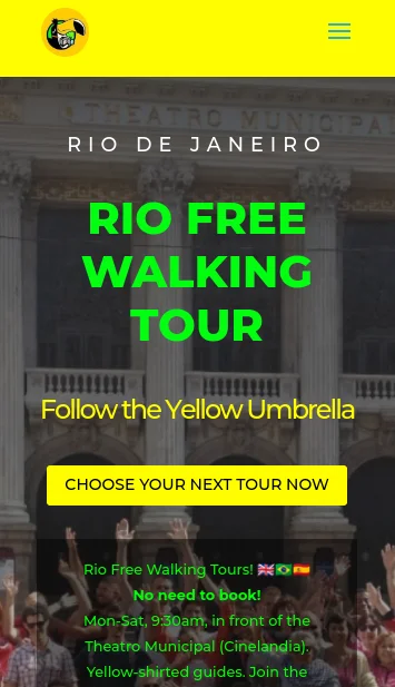 Site da Rio Free Walking Tour